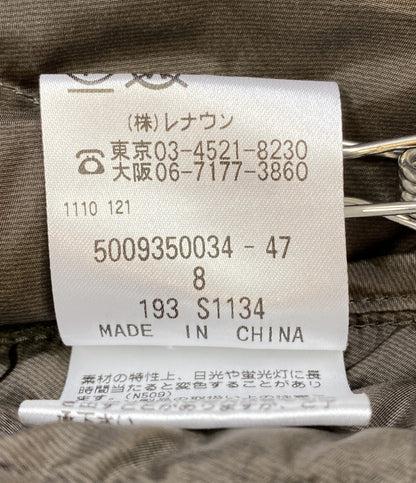 Aquascutum ダウンコート フーデッドスタンドカラーダウン カーキ 5009350034-47 レディース SIZE 8 アクアスキュータム