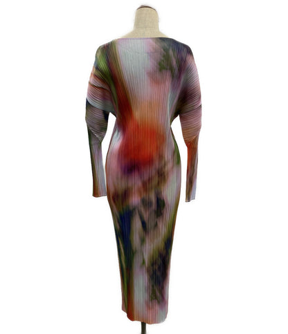 PLEATS PLEASE TURNIP & SPINACH 長袖ワンピース 24SS レディース SIZE 4 プリーツプリーズ