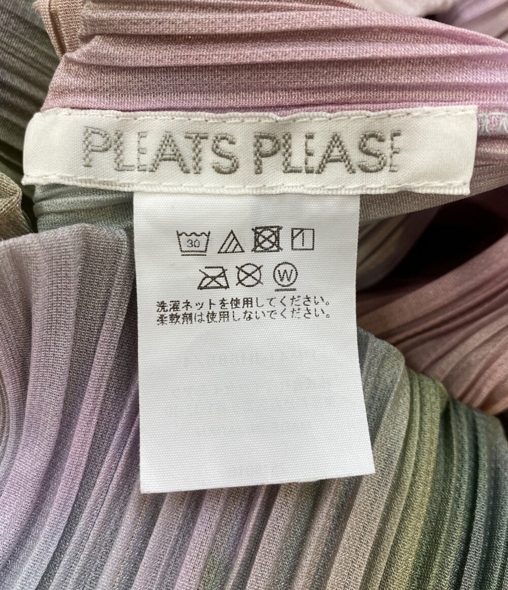 PLEATS PLEASE TURNIP & SPINACH 長袖ワンピース 24SS レディース SIZE 4 プリーツプリーズ