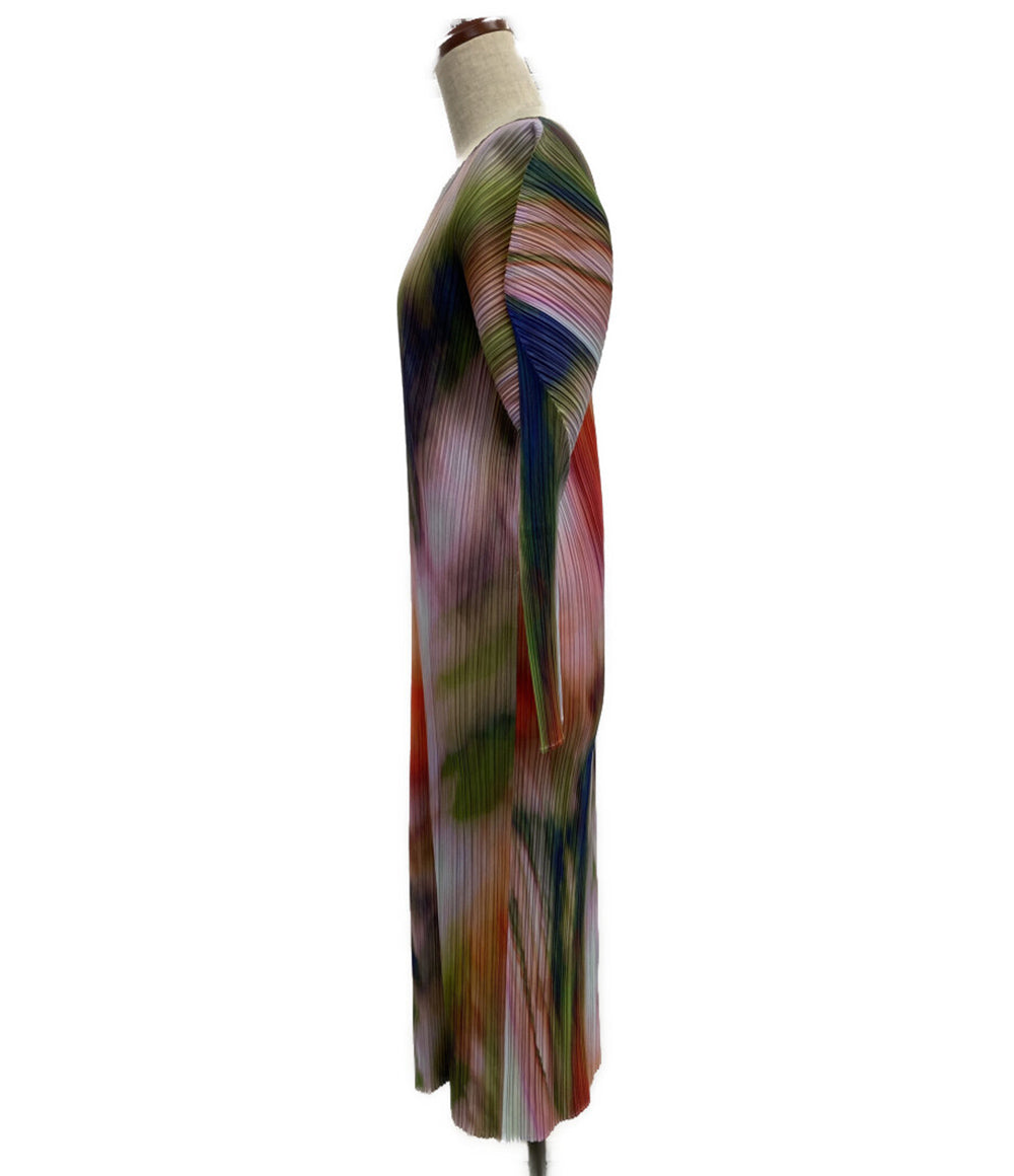 PLEATS PLEASE TURNIP & SPINACH 長袖ワンピース 24SS レディース SIZE 4 プリーツプリーズ