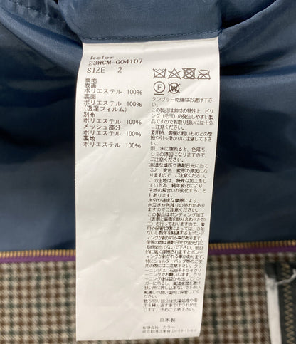 美品 kolor チェック ジップブルゾン メンズ SIZE 2 カラー