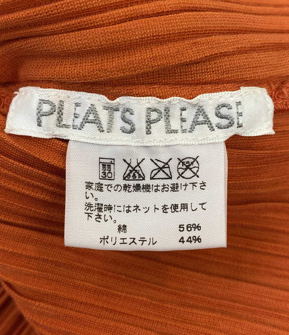 PLEATS PLEASE ハーフボタンプリーツカットソー レディース SIZE ３ プリーツプリーズ