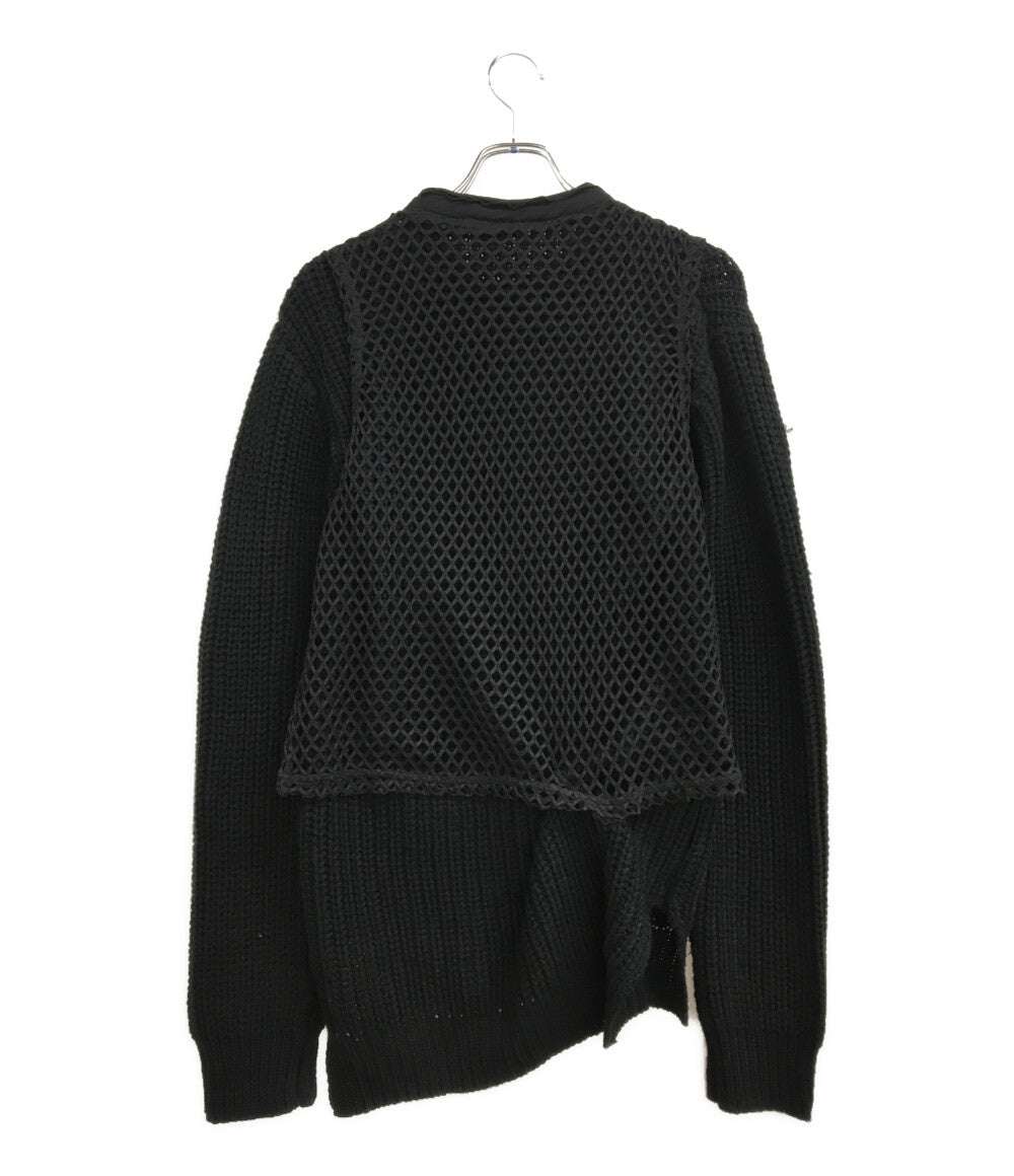 ウォルト 長袖ニット ブラック ローズ 二重 メンズ SIZE S W.&L.T.