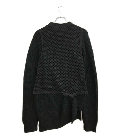 ウォルト 長袖ニット ブラック ローズ 二重 メンズ SIZE S W.&L.T.