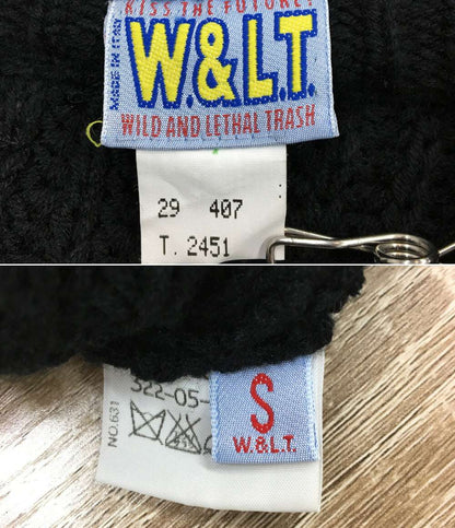ウォルト 長袖ニット ブラック ローズ 二重 メンズ SIZE S W.&L.T.