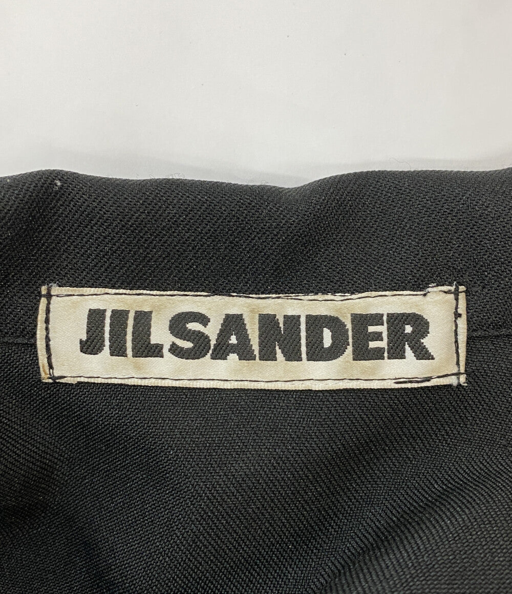 ジルサンダー ブラック ダブルレーヨンジャケット レディース SIZE - Jil sander