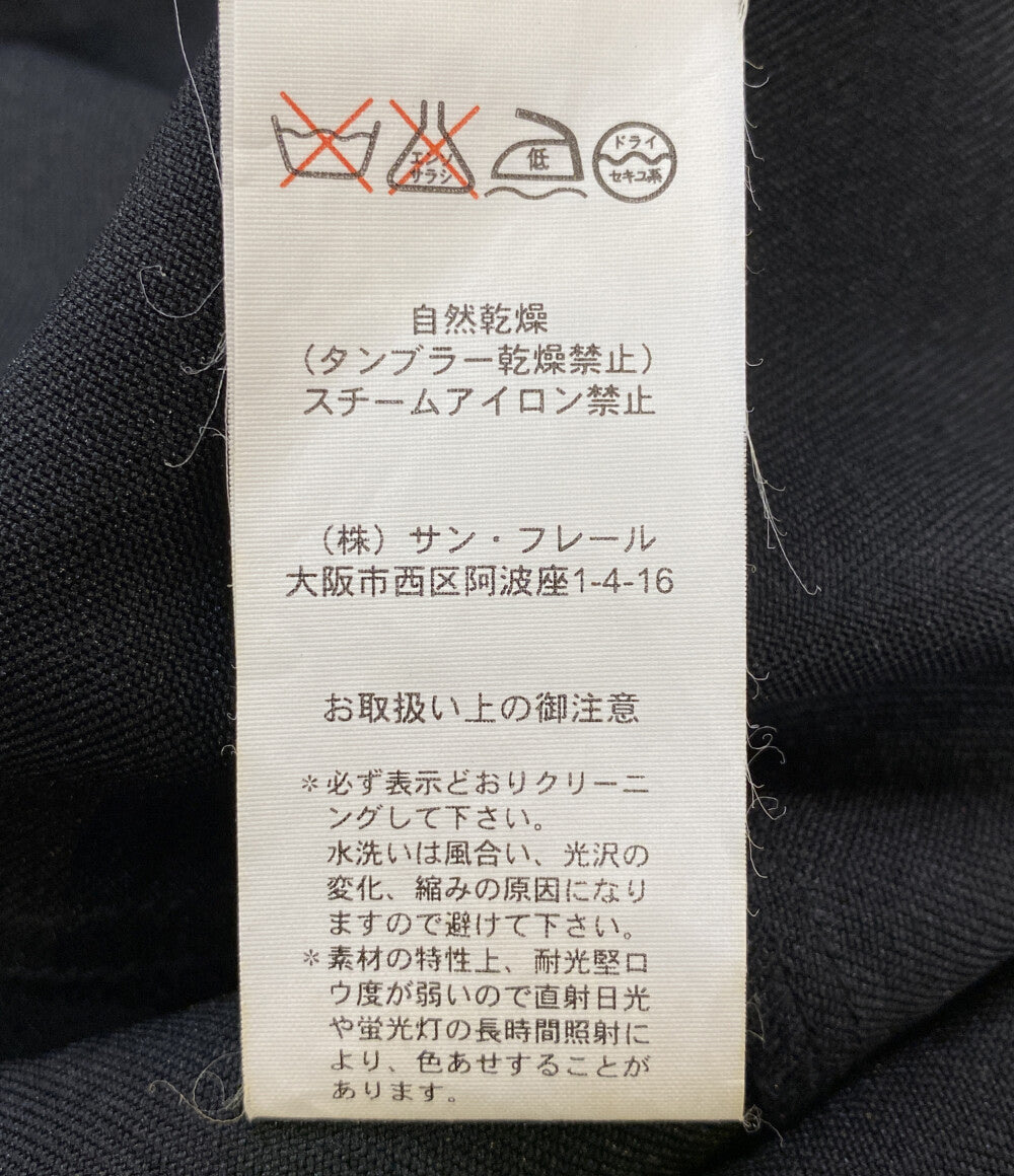 ジルサンダー ブラック ダブルレーヨンジャケット レディース SIZE - Jil sander