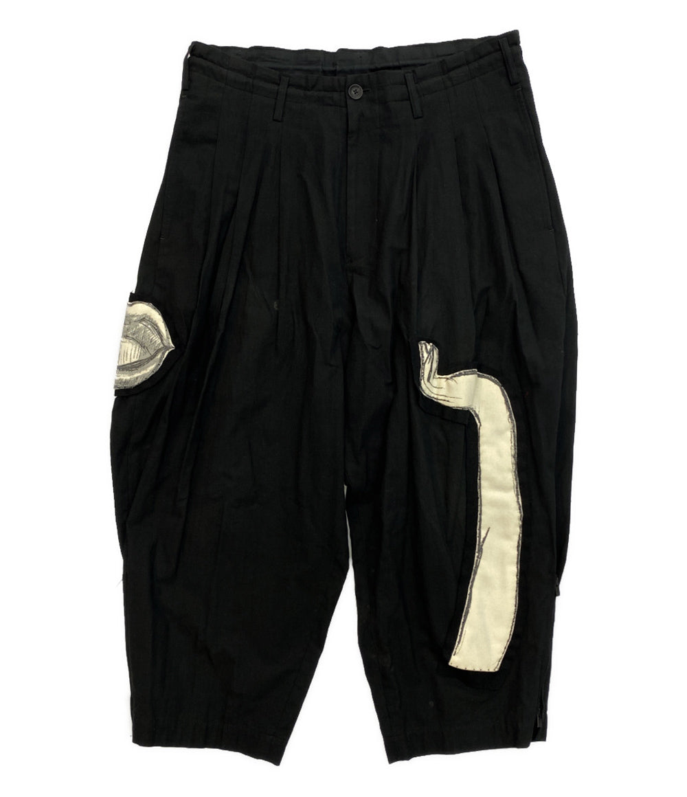 ヨウジヤマモトプールオム サイドジップパッチワークパンツ ワイドパンツ 22ss メンズ SIZE 2 YOHJI YAMAMOTO POUR HOMME