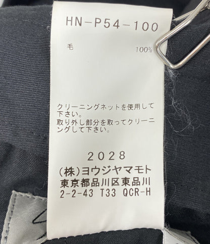 YOHJI YAMAMOTO POUR HOMME テープアレンジウールギャバジンパンツ 20ss HN-P54-100 メンズ SIZE 2 ヨウジヤマモトプールオム