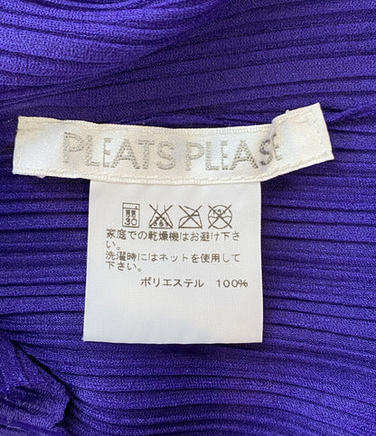 プリーツプリーズ Vネックロングカットソー　パープル レディース SIZE 03 PLEATS PLEASE ISSEY MIYAKE