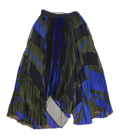 sacai プリーツスカート ブルー系 19AW 19-04693 レディース SIZE 1 サカイ