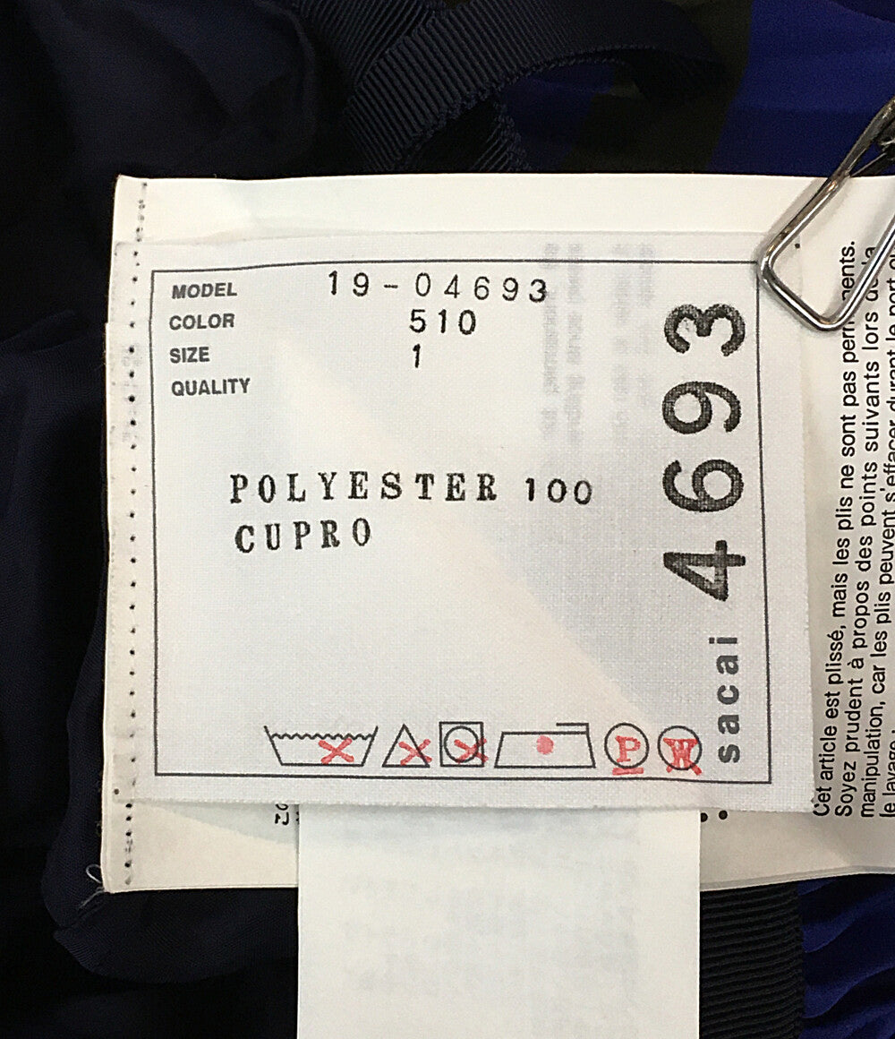 sacai プリーツスカート ブルー系 19AW 19-04693 レディース SIZE 1 サカイ