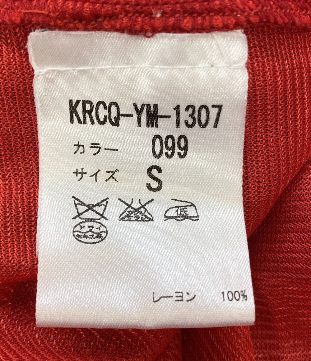 アレキサンダーマックイーン ドレス フリルワンピース レッド ローズ KRCQ-YM-1307 レディース SIZE S Alexander McQueen