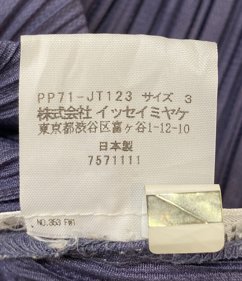 プリーツプリーズ プリーツロングカットソー 17SS レディース SIZE 3 PLEATS PLEASE