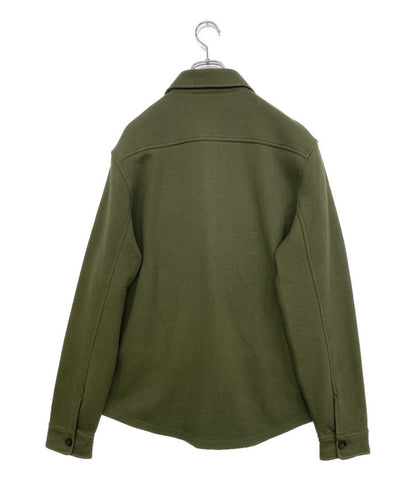 美品 RALPH LAUREN シャツジャケット キルティング ニット切替 オリーブ メンズ SIZE L ラルフローレン