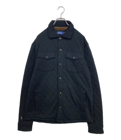 ラルフローレン 美品 シャツジャケット キルティング ブラック メンズ SIZE M RALPH LAUREN
