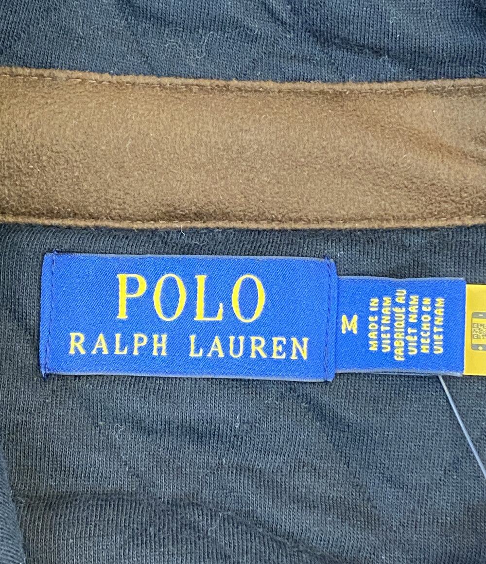 美品 RALPH LAUREN シャツジャケット キルティング ブラック メンズ SIZE M ラルフローレン