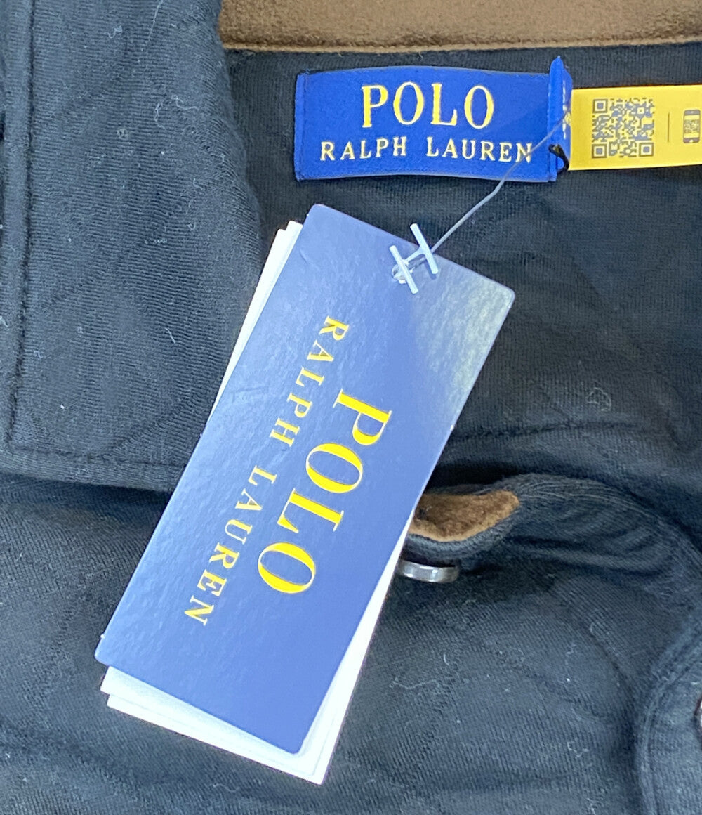 美品 RALPH LAUREN シャツジャケット キルティング ブラック メンズ SIZE M ラルフローレン