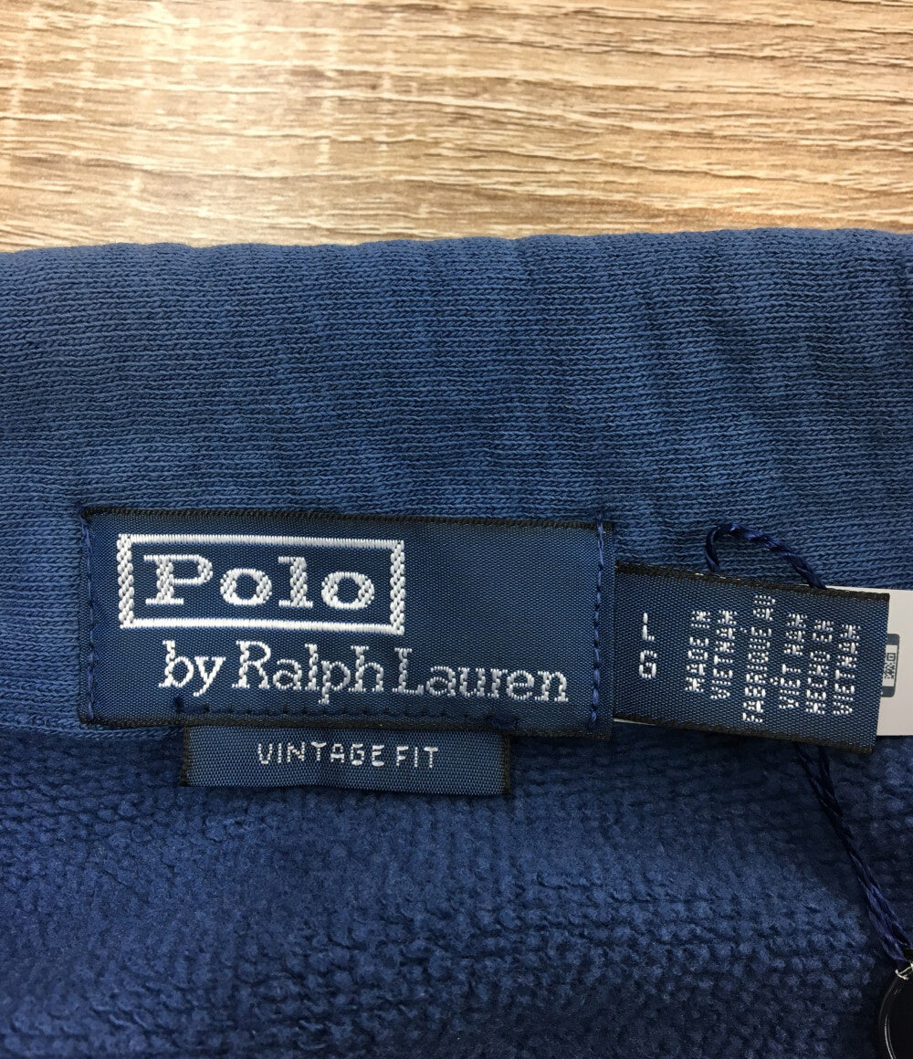 美品 RALPH LAUREN スウェットシャツ POLO COUNTRY ハーフジップ メンズ SIZE L ラルフローレン