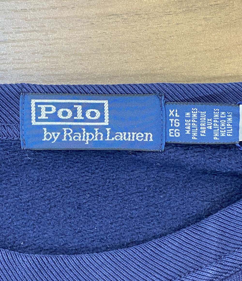 ラルフローレン スウェット ヴィンテージフィット グラフィック 前V ネイビー メンズ SIZE XL RALPH LAUREN