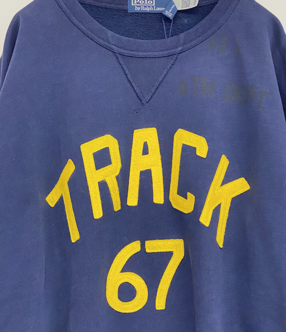 ラルフローレン スウェット ヴィンテージフィット グラフィック 前V ネイビー メンズ SIZE XL RALPH LAUREN