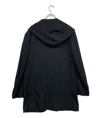 ヨウジヤマモトプールオム ウールギャバフードジャケット 22aw HE-J31-100 メンズ SIZE 3 Yohji Yamamoto POUR HOMME