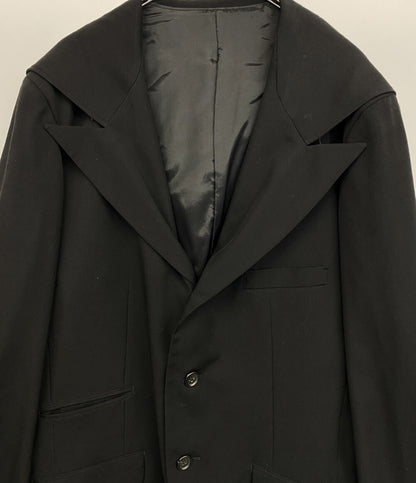 ヨウジヤマモトプールオム ウールギャバフードジャケット 22aw HE-J31-100 メンズ SIZE 3 Yohji Yamamoto POUR HOMME