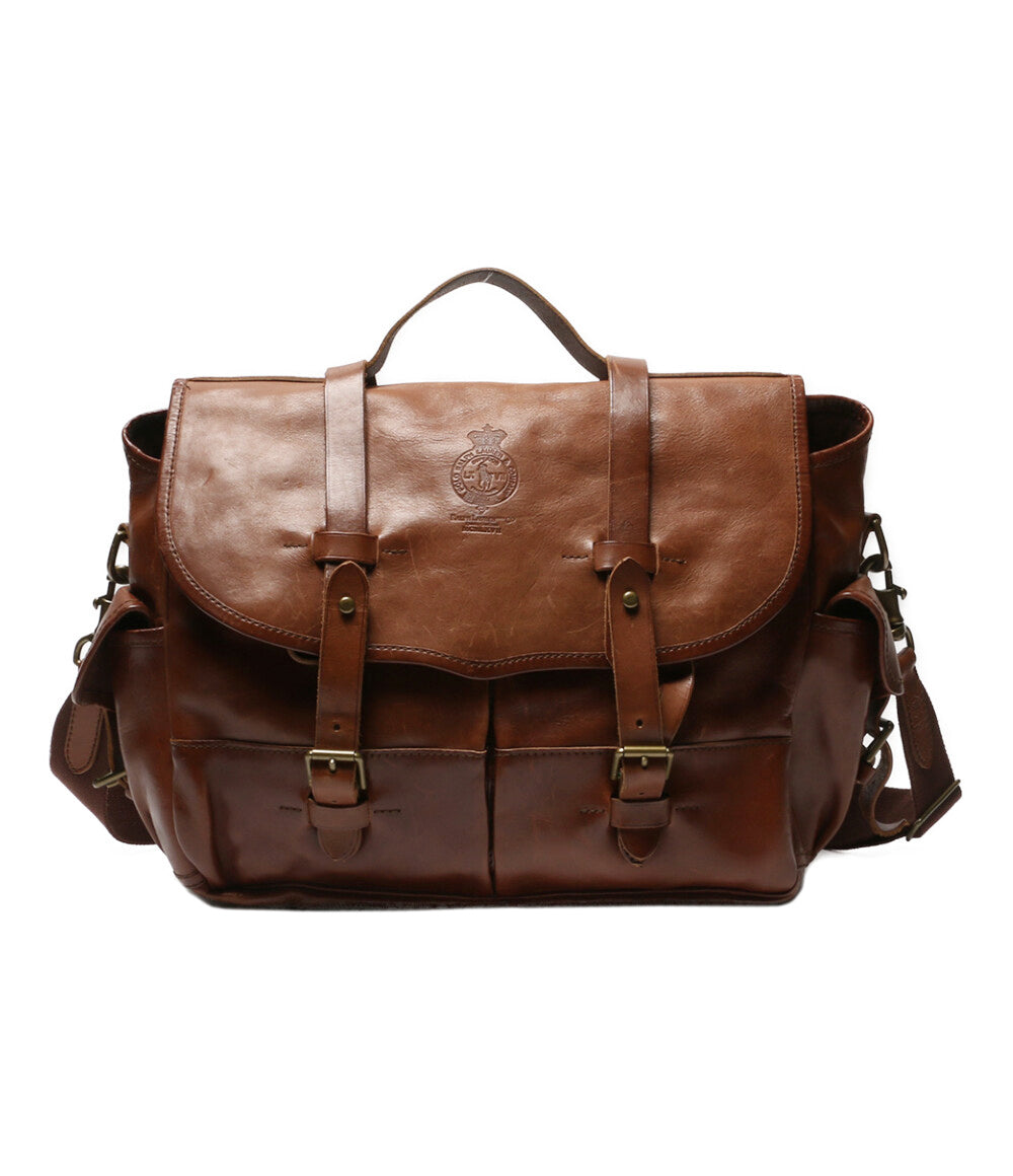 POLO RALPH LAUREN ショルダーバッグ 90s オリジナル MCMLXVII レザー 2WAY メンズ ポロ・ラルフローレン