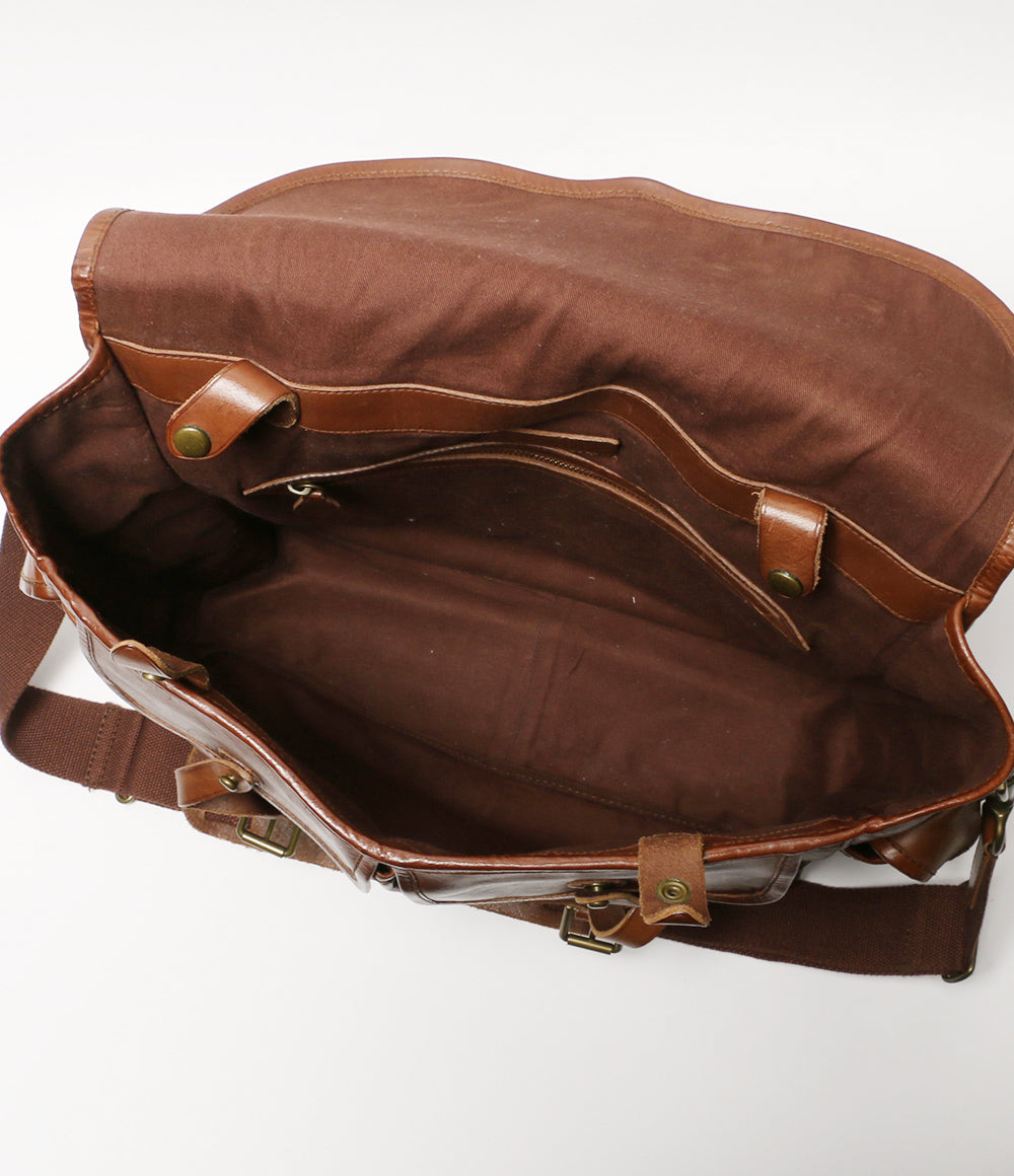 POLO RALPH LAUREN ショルダーバッグ 90s オリジナル MCMLXVII レザー 2WAY メンズ ポロ・ラルフローレン