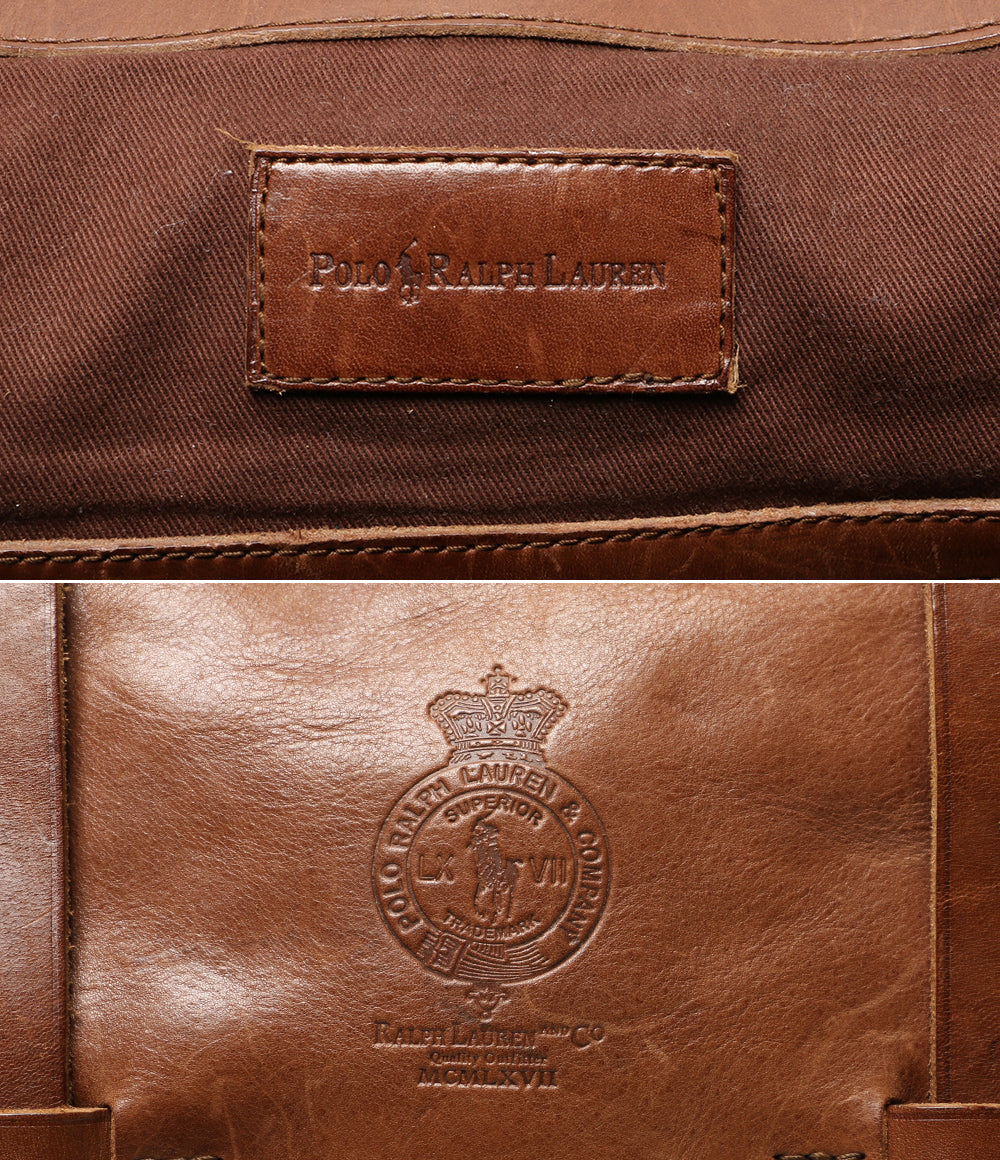 POLO RALPH LAUREN ショルダーバッグ 90s オリジナル MCMLXVII レザー 2WAY メンズ ポロ・ラルフローレン