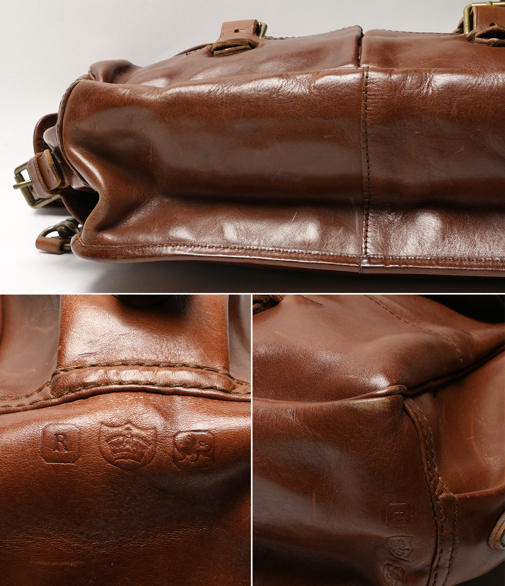 POLO RALPH LAUREN ショルダーバッグ 90s オリジナル MCMLXVII レザー 2WAY メンズ ポロ・ラルフローレン