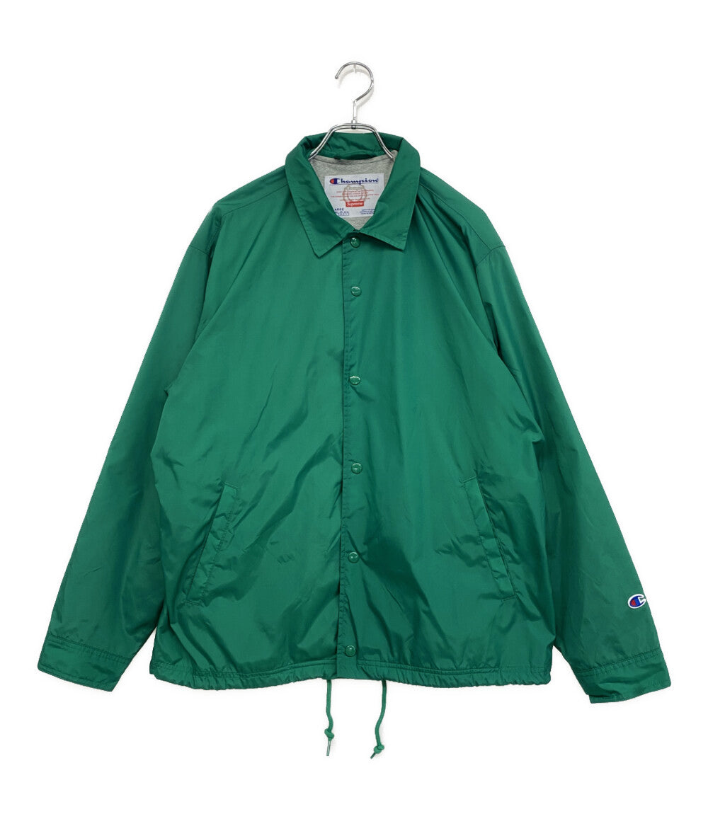 シュプリーム チャンピオ コーチジャケット グリーン 24SS メンズ SIZE L Supreme×champion