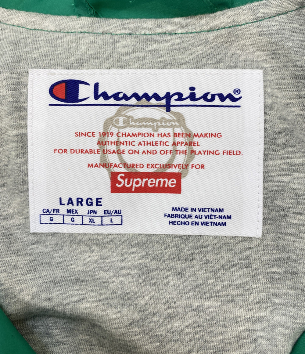 シュプリーム チャンピオ コーチジャケット グリーン 24SS メンズ SIZE L Supreme×champion
