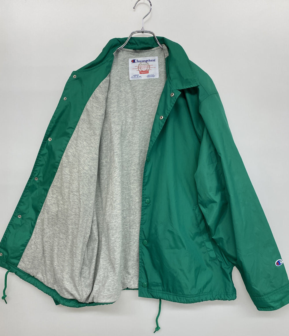 シュプリーム チャンピオ コーチジャケット グリーン 24SS メンズ SIZE L Supreme×champion
