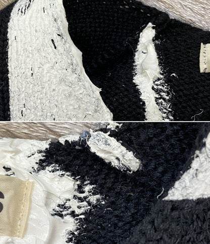 コムデギャルソン 長袖ニット ペイント加工 2022AW GJ-N009 レディース SIZE S COMME des GARCONS