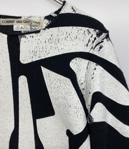 コムデギャルソン 長袖ニット ペイント加工 2022AW GJ-N009 レディース SIZE S COMME des GARCONS