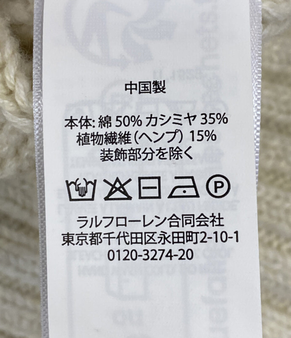 ポロ・ラルフローレン 美品 ニット エンブロイダリー コットンブレンド クリケット メンズ SIZE M POLO RALPH LAUREN