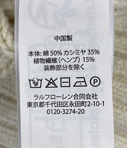 ポロ・ラルフローレン 美品 ニット エンブロイダリー コットンブレンド クリケット メンズ SIZE M POLO RALPH LAUREN