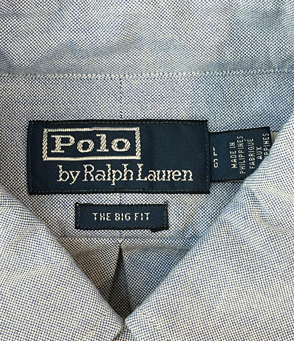 POLO RALPH LAUREN 長袖シャツ THE BIG FIT オックスフォード メンズ SIZE L ポロ・ラルフローレン