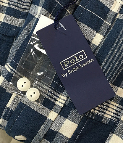 美品 RALPH LAUREN 長袖シャツ パッチワーク チェック CLASSIC FIT メンズ SIZE XXL ラルフローレン