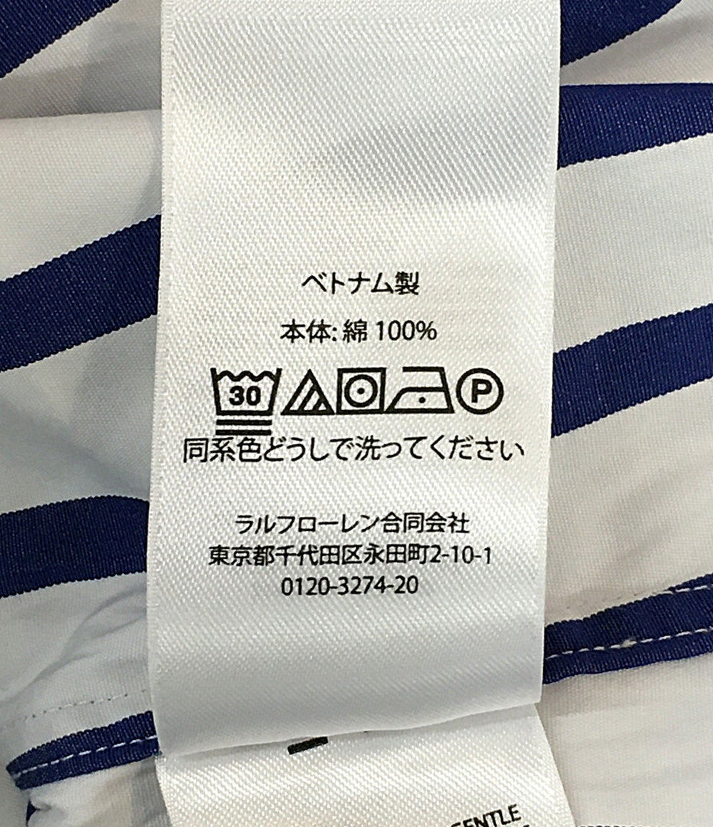 美品 POLO RALPH LAUREN 長袖シャツ ワイドストライプ ボタンダウン CLASSIC FIT メンズ SIZE L ポロ・ラルフローレン