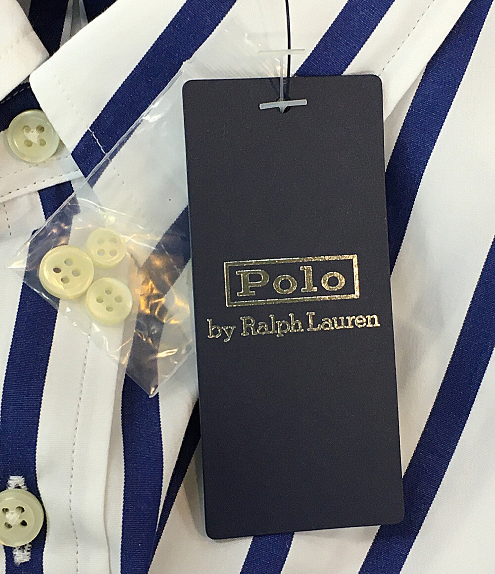 美品 POLO RALPH LAUREN 長袖シャツ ワイドストライプ ボタンダウン CLASSIC FIT メンズ SIZE L ポロ・ラルフローレン