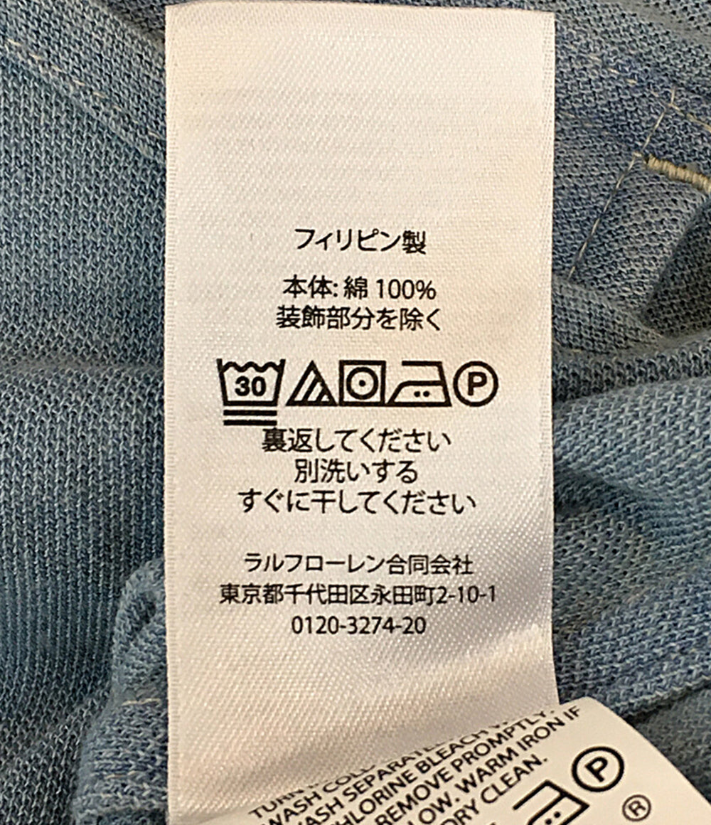 POLO RALPH LAUREN 長袖シャツ ボタンダウン カノコ ビックポロ INDIGO メンズ SIZE L ポロ・ラルフローレン