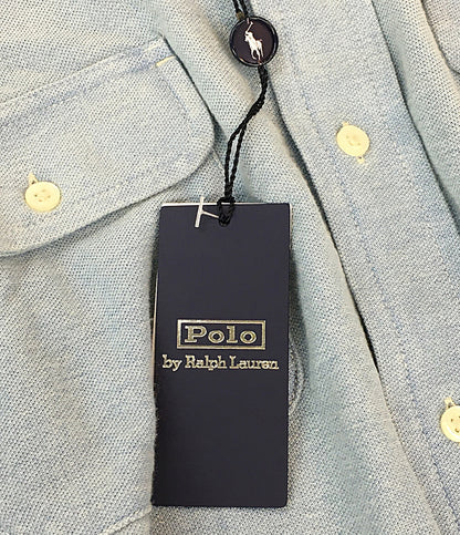 POLO RALPH LAUREN 長袖シャツ ボタンダウン カノコ ビックポロ INDIGO メンズ SIZE L ポロ・ラルフローレン