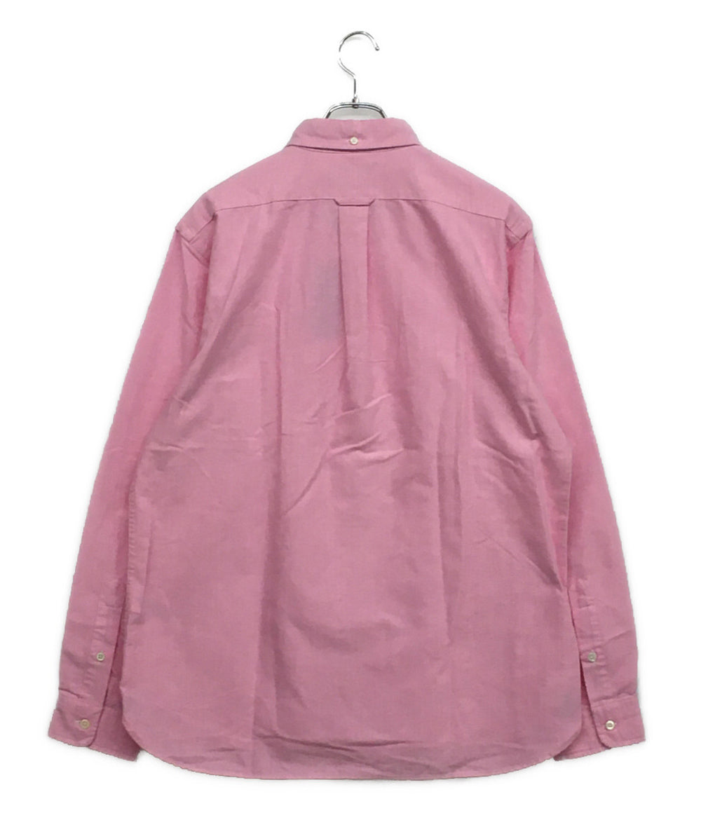 美品 POLO RALPH LAUREN 長袖シャツ BD オックスフォード ピンク ワンポケ 袖ポニー メンズ SIZE L ポロ・ラルフローレン