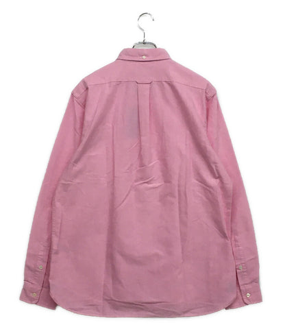 美品 POLO RALPH LAUREN 長袖シャツ BD オックスフォード ピンク ワンポケ 袖ポニー メンズ SIZE L ポロ・ラルフローレン