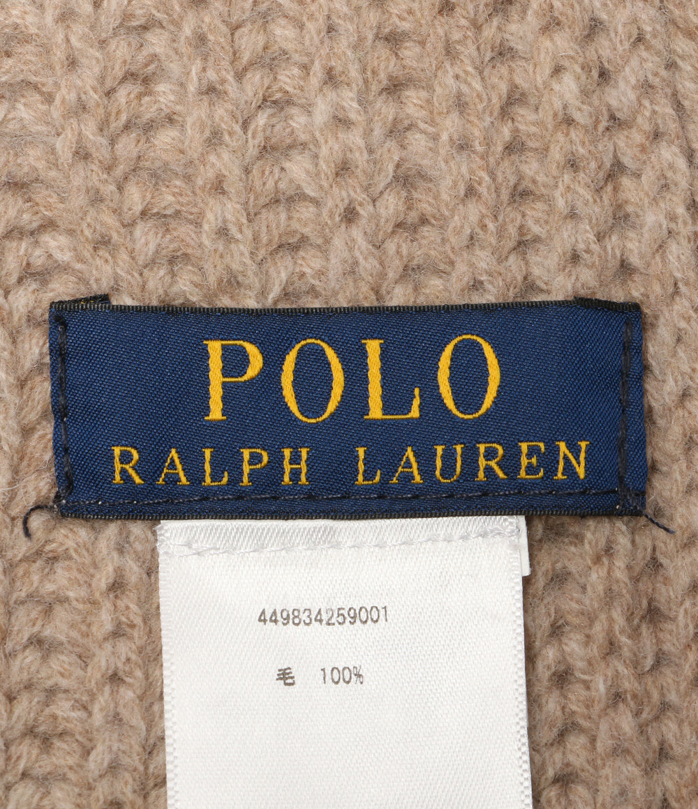 POLO RALPH LAUREN マフラー ウール ベージュ メンズ SIZE ONE SIZE ポロ・ラルフローレン