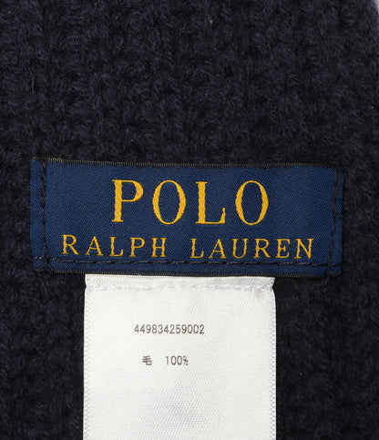 POLO RALPH LAUREN マフラー ウール ネイビー メンズ SIZE ONE SIZE ポロ・ラルフローレン