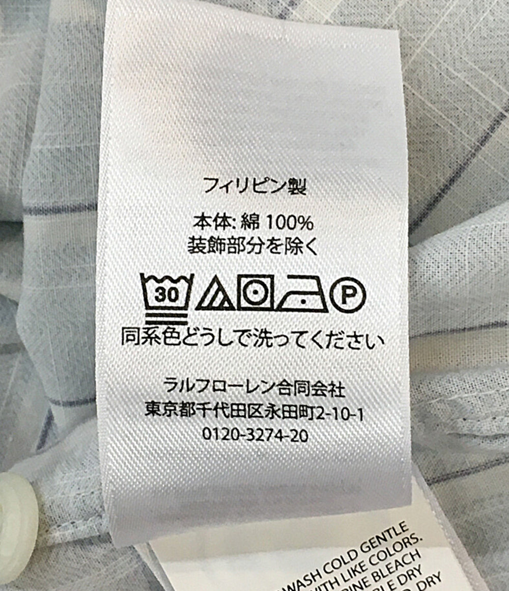 POLO RALPH LAUREN 長袖シャツ ワーク ネコ目ボタン ストライプ CLASSIC FIT メンズ SIZE L ポロ・ラルフローレン