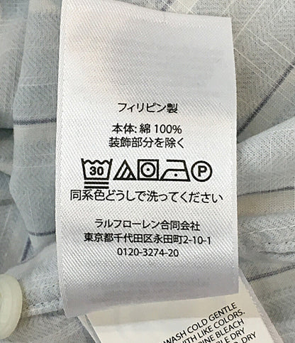 POLO RALPH LAUREN 長袖シャツ ワーク ネコ目ボタン ストライプ CLASSIC FIT メンズ SIZE L ポロ・ラルフローレン